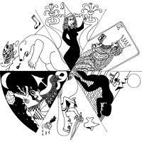 Mirrorworld logo - a kaleidoscope of images
